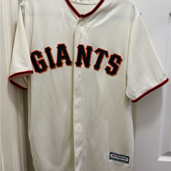 Majestic White and Black Giants Jersey - Picture 8 of 13